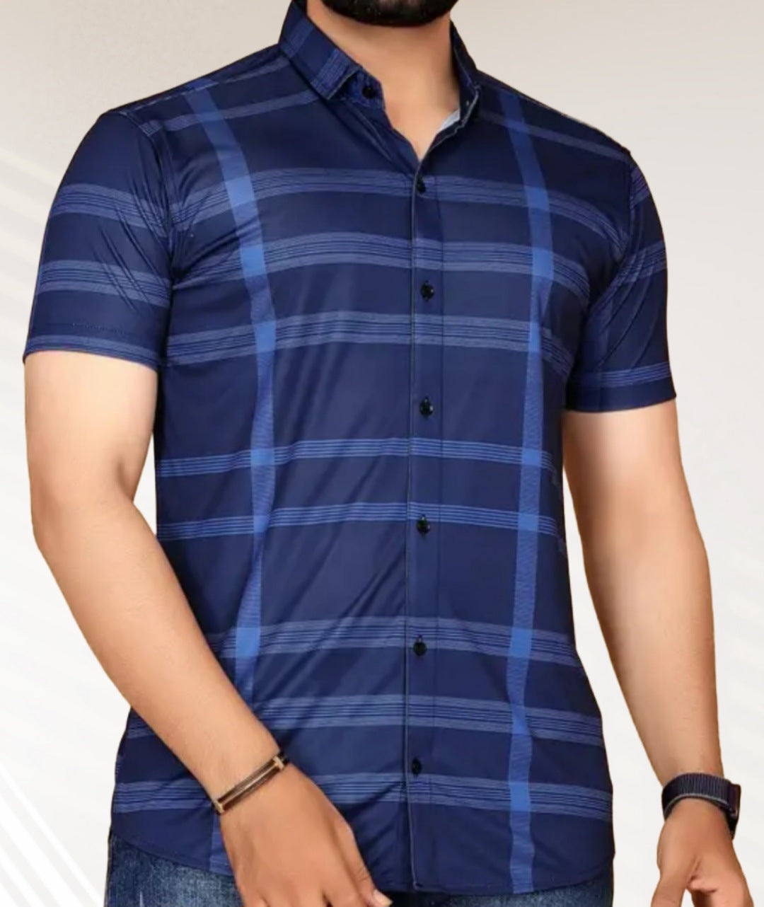 Mens Regular Fit Spread collar Shirt