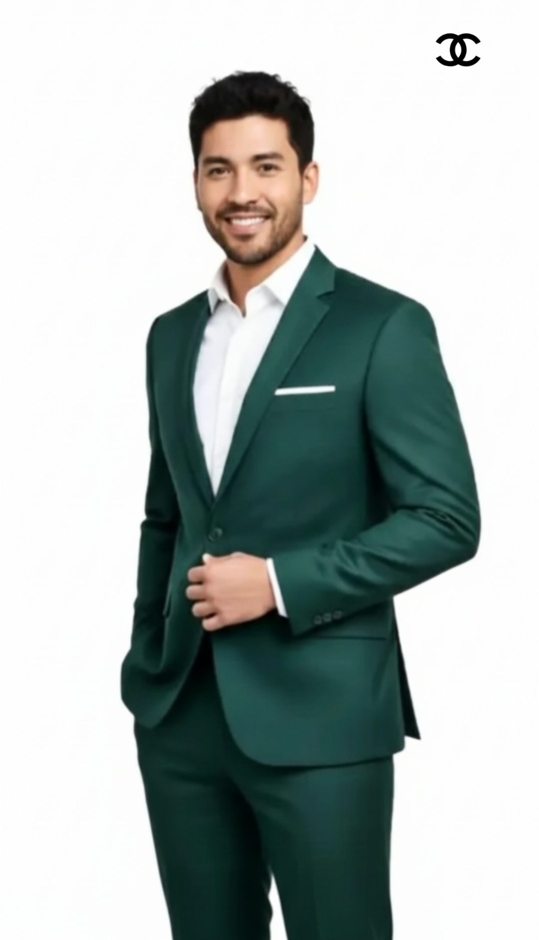 C&C Mens Solid Single Breasted Casual, Festive & Wedding Blazer