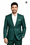 C&C Mens Solid Single Breasted Casual, Festive & Wedding Blazer
