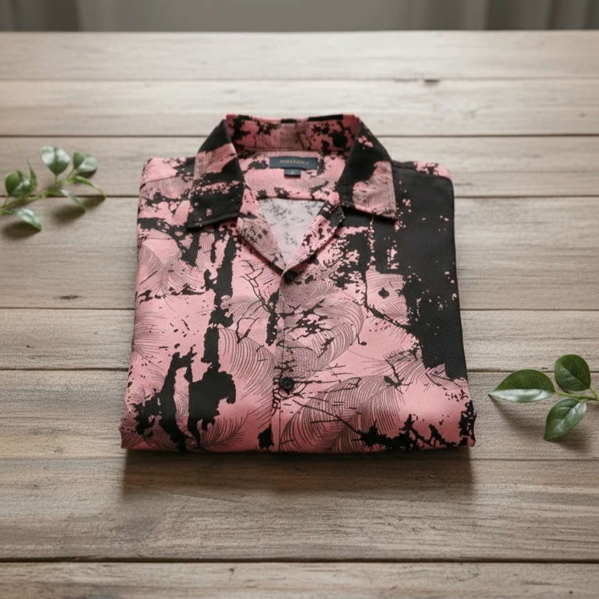 abstract Mens Casual shirt Printed