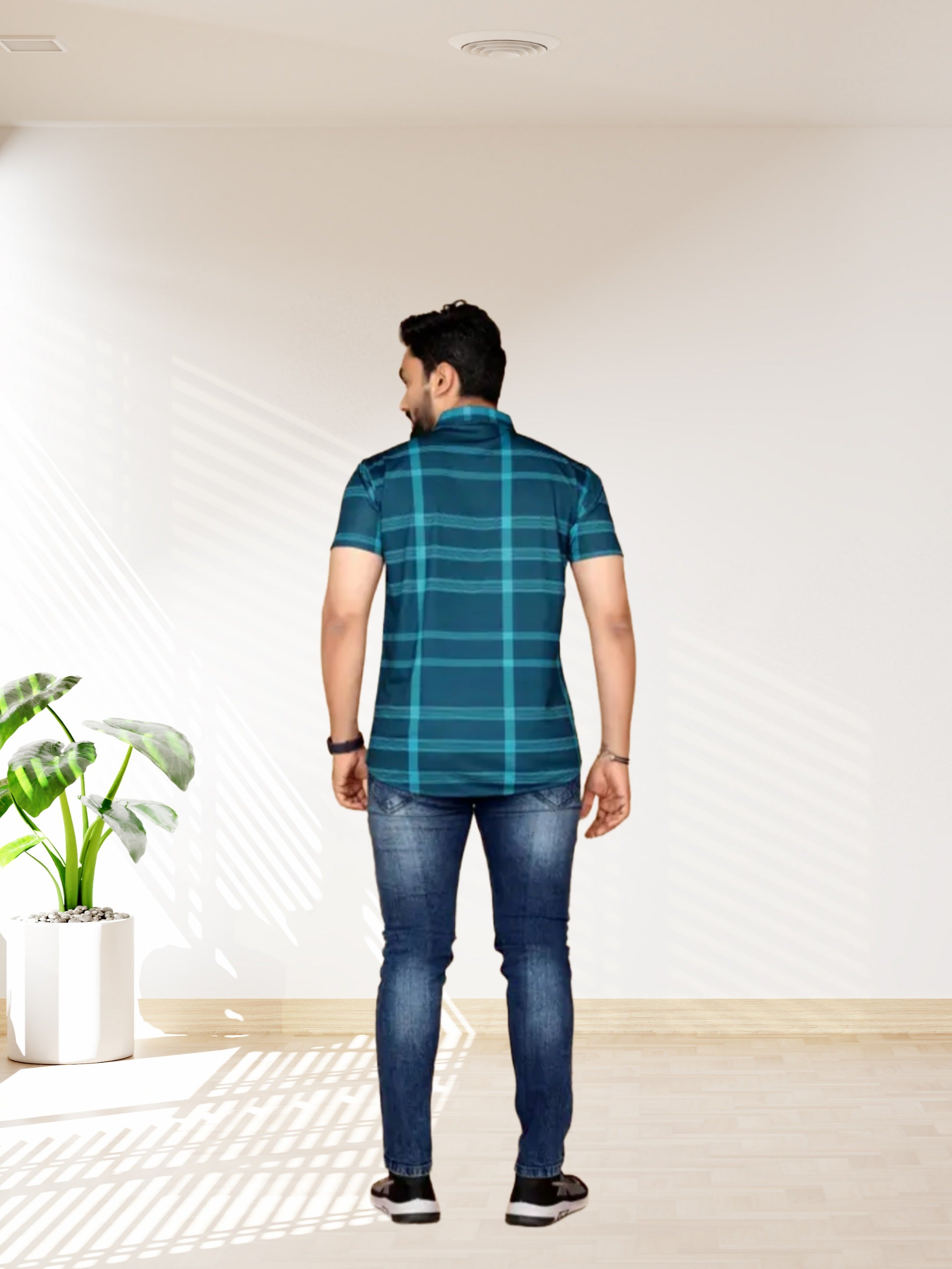 Mens Regular Fit Spread collar Shirt