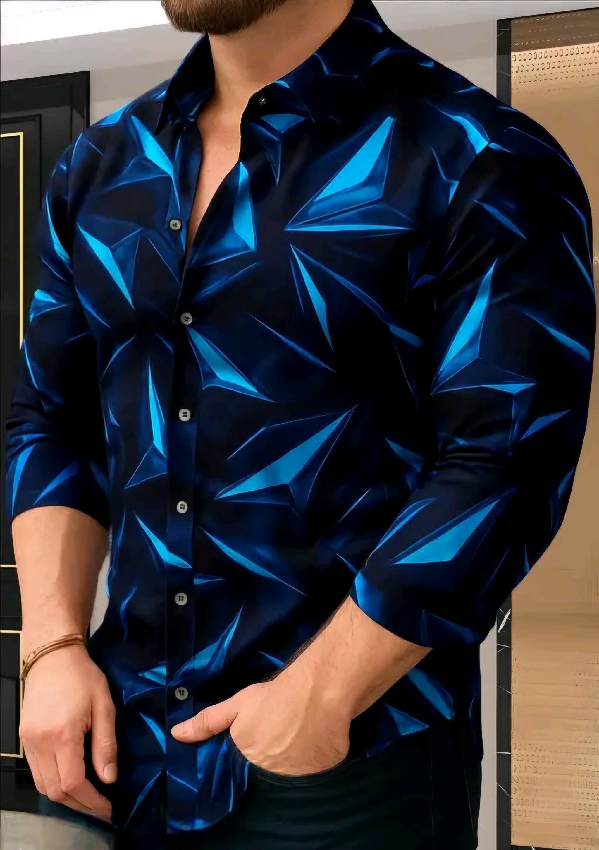 PISIFERA Stylish Full Sleeves Shirt for Party & Casual Wear