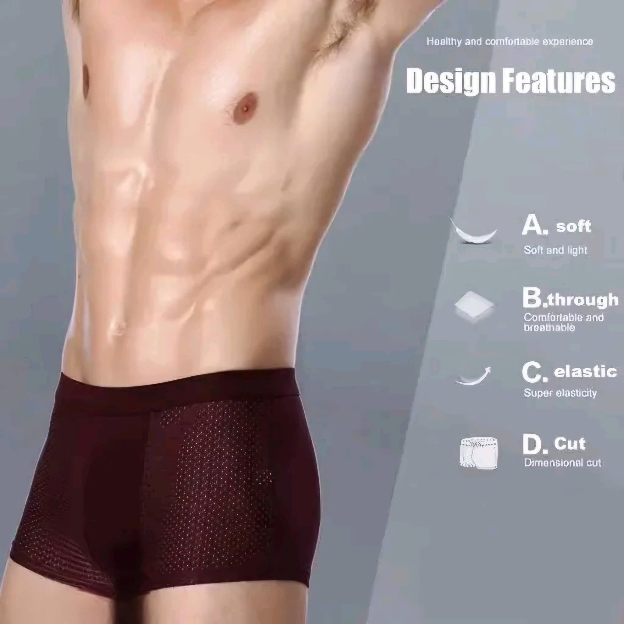 Men Underwear | Men Imported

| Under 500 | Premium Ice

Silk Net Soft Underwear (Pack Of

2)