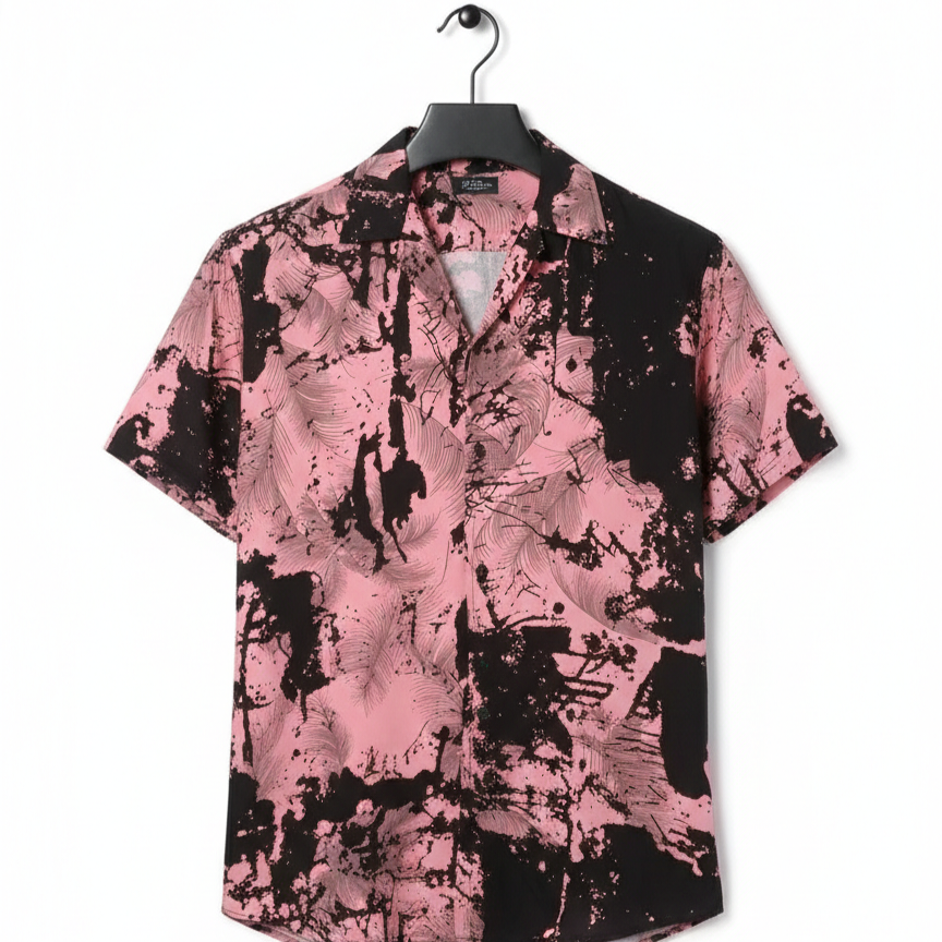 abstract Mens Casual shirt Printed