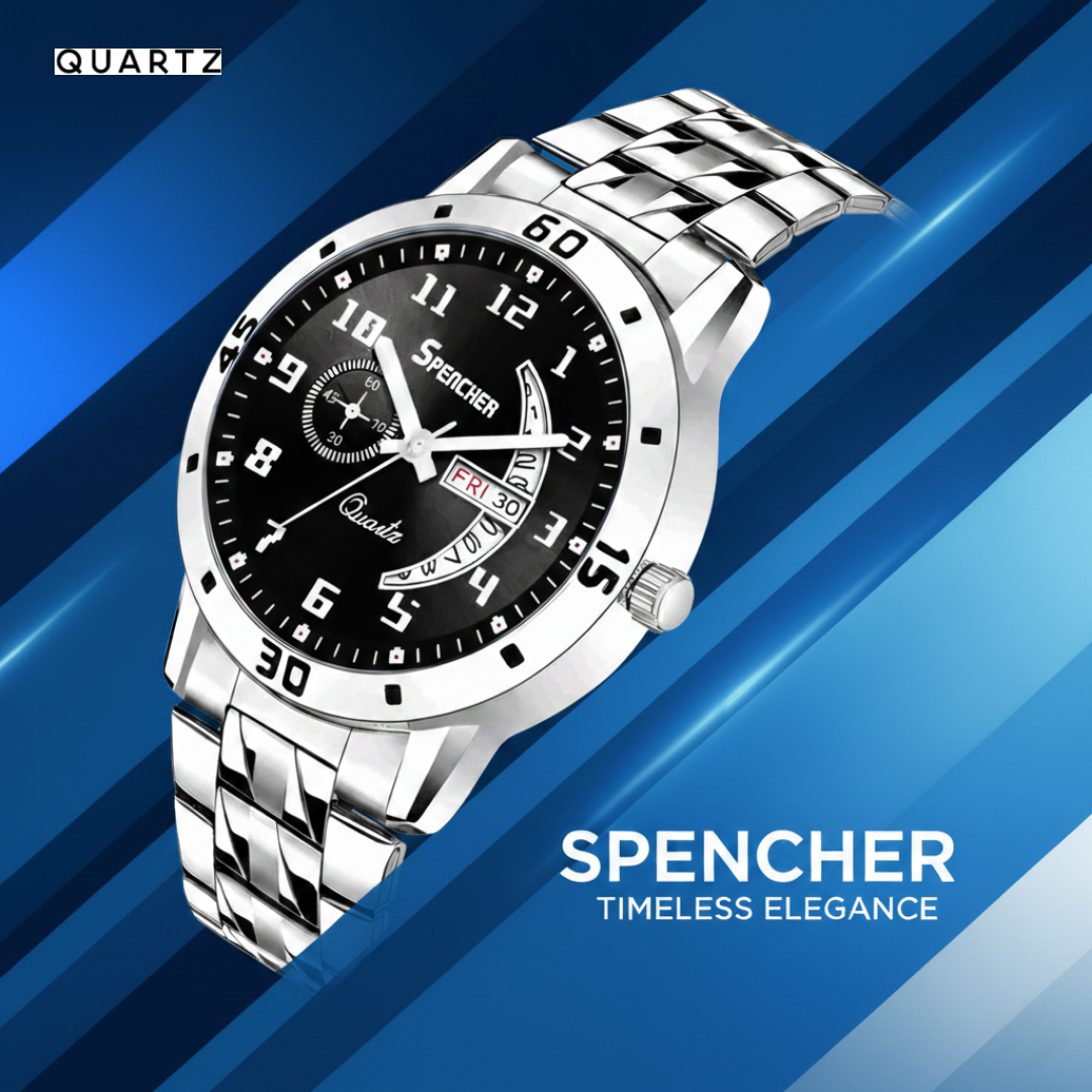 Quartz SPENCHER invictus Mens Date and Day function Analog Watch