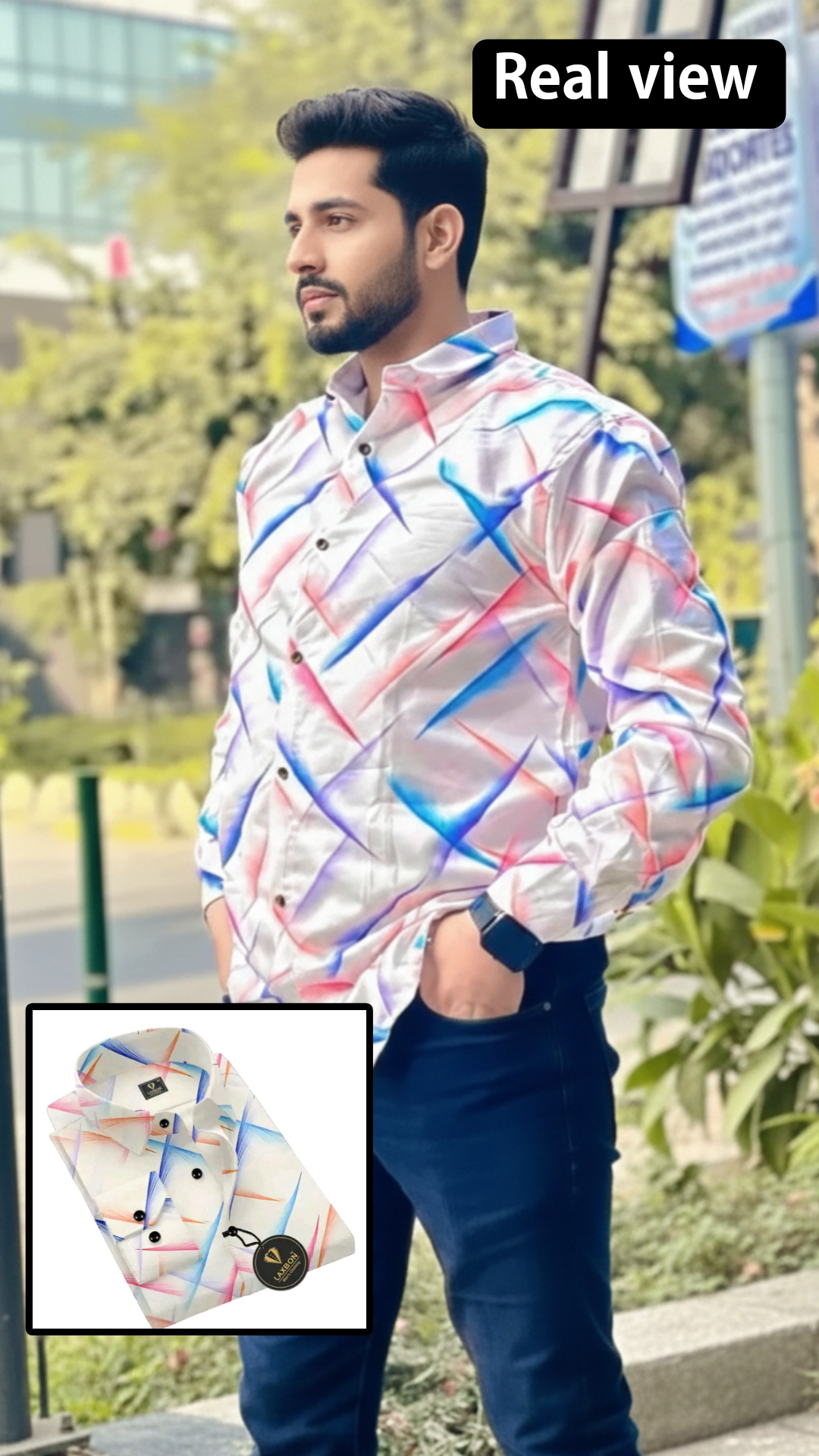 LAXBON Mens Casual Shirts