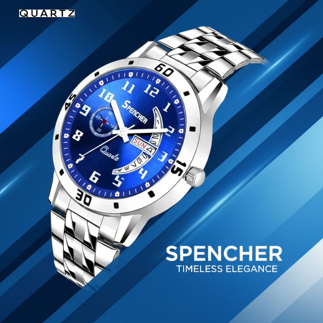 Quartz SPENCHER invictus Mens Date and Day function Analog Watch